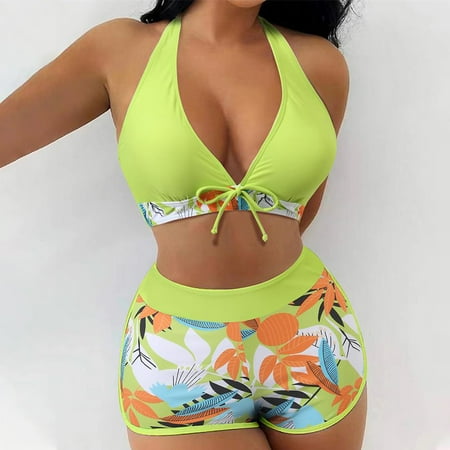 Lastesso Women s Hawaiian Print Swimsuit Two Pieces Corset Halter Top with Boy Short Swimsuit Set Vintage Bikini Underwear
Lastesso Women s Hawaiian Print Swimsuit Two Pieces Corset Halter Top with Boy Short Swimsuit Set Vintage Bikini Underwear