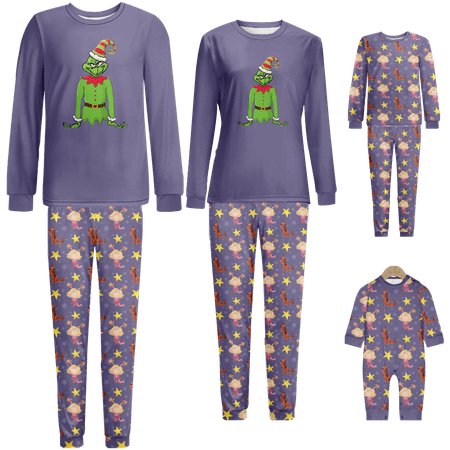 Family Matching Christmas Pajamas Christmas Grinch Print Baby-Kids-Adult-Pet Size 2 Pieces Top and Pants Bodysuits Xmas PJS Sleepwear
Family Matching Christmas Pajamas Christmas Grinch Print Baby-Kids-Adult-Pet Size 2 Pieces Top and Pants Bodysuits Xmas PJS Sleepwear
