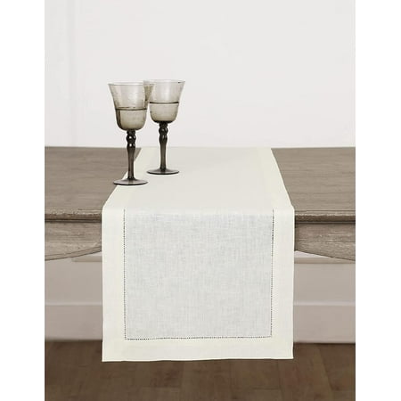 Ivory Linen Table Runner – 100% Pure Linen 14 x 90 Inch Table Runner for Fall Thanksgiving Christmas Holidays – Classic Hemstitch Handcrafted and Machine Washable
Ivory Linen Table Runner – 100% Pure Linen 14 x 90 Inch Table Runner for Fall Thanksgiving Christmas Holidays – Classic Hemstitch Handcrafted and Machine Washable