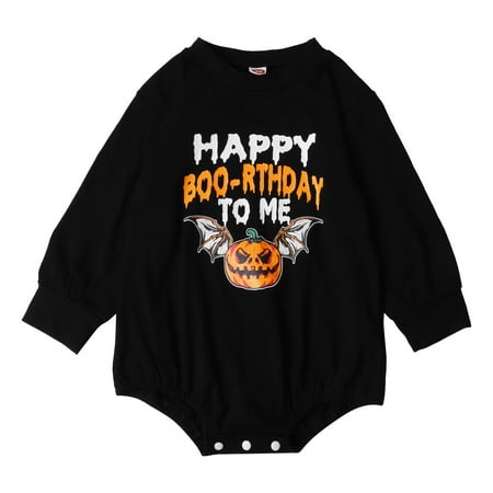 GEZHEN Boys Romper Halloween Pumpkin Long Sleeve Romper Printed Happy Boo-Rthday to Me Romper Infant and Girl Long Sleeve Round Neck Pumpkin Letter Print Jumpsuit Baby Romper
GEZHEN Boys Romper Halloween Pumpkin Long Sleeve Romper Printed Happy Boo-Rthday to Me Romper Infant and Girl Long Sleeve Round Neck Pumpkin Letter Print Jumpsuit Baby Romper