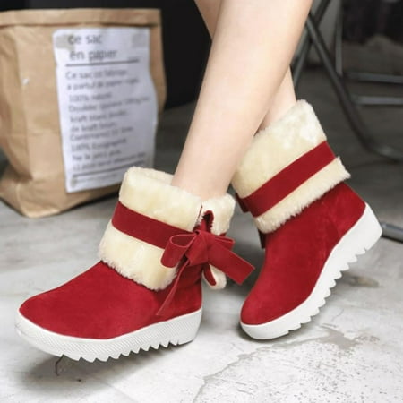Yinguo Winter Women Short Boots Bow Knot Round Head Inside High Thick Bottom Frosted Women Cotton Boots Snow Boots
Yinguo Winter Women Short Boots Bow Knot Round Head Inside High Thick Bottom Frosted Women Cotton Boots Snow Boots