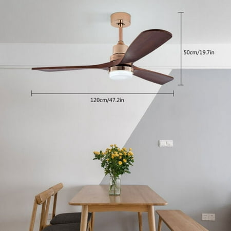 48Inch Fan Pendant Light Easy Install With LED Light Reversible Quiet Motor