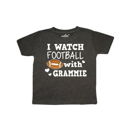 Inktastic I Watch Football with My Grammie Gift Toddler Boy Girl T-Shirt