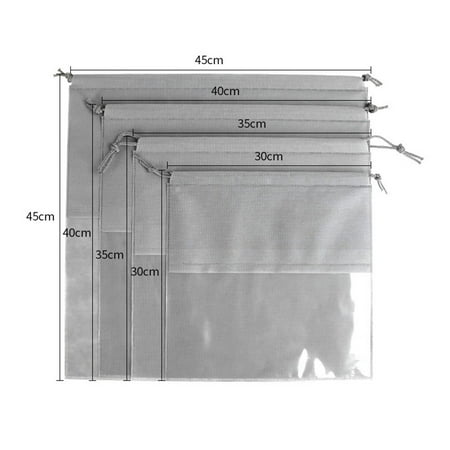 2Pcs Dust-proof Drawstring Storage Bag Non-woven Handbag Protection Organization