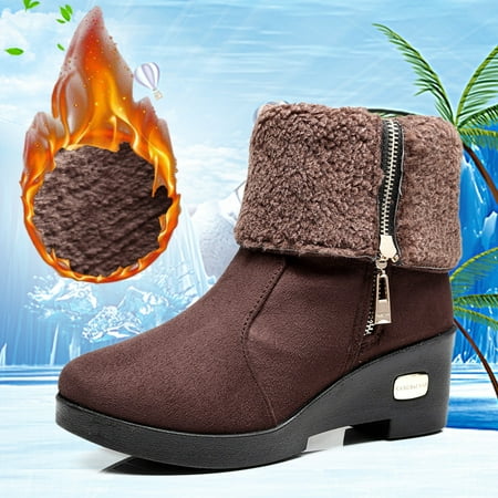 Tangnade Women shoes Fashion Two Wear Women Flock Winter Keep Warm Flat Snow Boots Round Toe Shoes Coffee 38
Tangnade Women shoes Fashion Two Wear Women Flock Winter Keep Warm Flat Snow Boots Round Toe Shoes Coffee 38