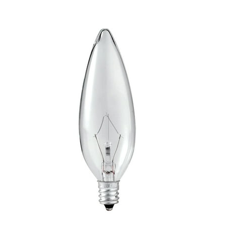 Philips Incandescent Clear B10.5 25 Watt Bulb Pack of 12 (168245)