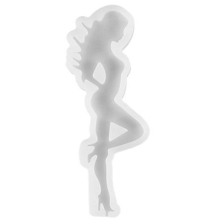 Juliy Silicone Mold Safe to Touch Baking Mold Anti-deformed Fashion Girl Modeling Biscuit Mold for Home