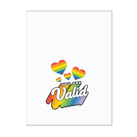 Pride Valid Rainbow Hearts Dish Towel