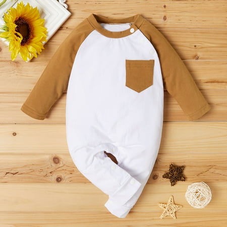 Wolfast Promotion Newborn Infant Baby Girls Boys Long Sleeve Pocket Solid Bodysuit Romper Jumpsuit
Wolfast Promotion Newborn Infant Baby Girls Boys Long Sleeve Pocket Solid Bodysuit Romper Jumpsuit