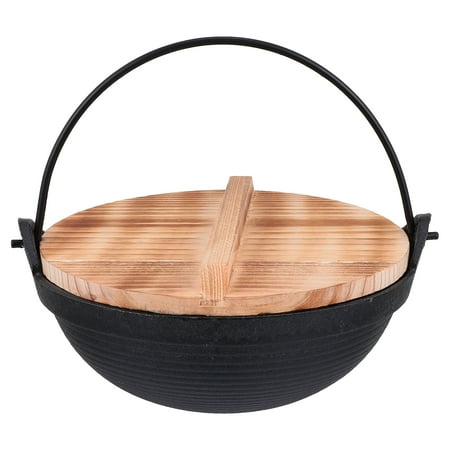 NUOLUX 1 set of Outdoor Cast Iron Pot Camping Hanging Cookware Cooking Pot with Lid
NUOLUX 1 set of Outdoor Cast Iron Pot Camping Hanging Cookware Cooking Pot with Lid