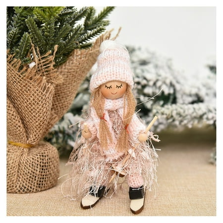 Christmas Hanging Decorations Cute Knitted Doll with Tassels Pendant Figures Party Hanging Ornament B
Christmas Hanging Decorations Cute Knitted Doll with Tassels Pendant Figures Party Hanging Ornament B