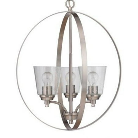 Craftmade 50233 Tyler 3 Light 21 Wide Chandelier - Nickel