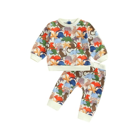 Amuver Baby 2PCS Pants Suit Long Sleeve Colorful Dinosaur/Butterfly Crew Pullover Tops Long Pants Toddler Spring/Fall Wear Clothes
Amuver Baby 2PCS Pants Suit Long Sleeve Colorful Dinosaur/Butterfly Crew Pullover Tops Long Pants Toddler Spring/Fall Wear Clothes