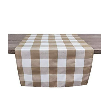Fennco Styles Beige Buffalo Check Rustic Table Runner 16 W x 45 L - Handmade in USA
Fennco Styles Beige Buffalo Check Rustic Table Runner 16 W x 45 L - Handmade in USA