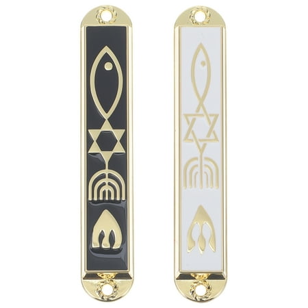 Guichaokj 2pcs Mezuzah Door Accent Jewish Door Pendant Metal Mezuza Plaque Mezuzah Ornament
Guichaokj 2pcs Mezuzah Door Accent Jewish Door Pendant Metal Mezuza Plaque Mezuzah Ornament