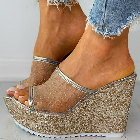 FZM Women shoes Summer Womens Ladies Wedge Platform Slippers Casual Peep Toe Slip On Shoes
FZM Women shoes Summer Womens Ladies Wedge Platform Slippers Casual Peep Toe Slip On Shoes