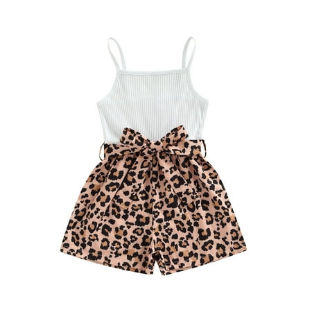 Nokpsedcb Toddler Kid Girl Sleeveless Romper Dot Floral Leopard Printed Patchwork Sling Playsuit with Belt Casual Simple Style Short Jumpsuit Brown 3-4 Years
Nokpsedcb Toddler Kid Girl Sleeveless Romper Dot Floral Leopard Printed Patchwork Sling Playsuit with Belt Casual Simple Style Short Jumpsuit Brown 3-4 Years