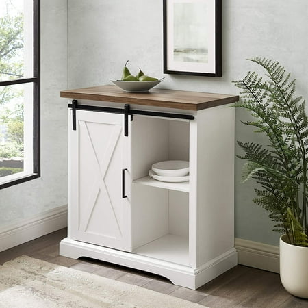 MIANYANG Abbey Modern Farmhouse Sliding X Barn Door Accent Console 32 Inch White
MIANYANG Abbey Modern Farmhouse Sliding X Barn Door Accent Console 32 Inch White