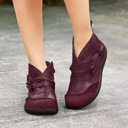 Tdoqot 2022 Boots for Women- Casual Chunky Heel Mid-Heel Christmas Gifts Women s Ankle Boots Wine 43
Tdoqot 2022 Boots for Women- Casual Chunky Heel Mid-Heel Christmas Gifts Women s Ankle Boots Wine 43