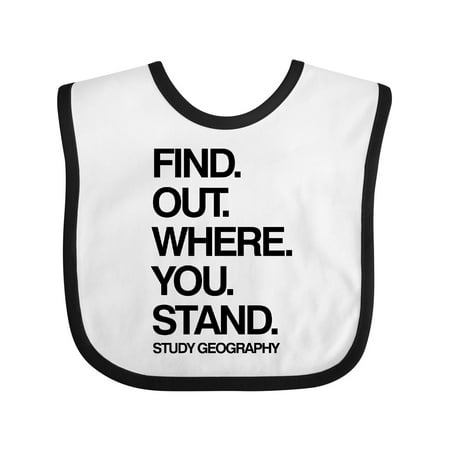 Inktastic Study Geography Gift Baby Boy or Baby Girl Bib