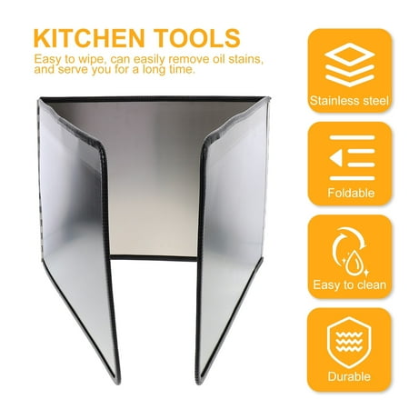 Oil-splash Boards 1 Pc Anti-oil Board Stainless Oil Baffles Oil-splash Baffles Kitchen Supply
Oil-splash Boards 1 Pc Anti-oil Board Stainless Oil Baffles Oil-splash Baffles Kitchen Supply