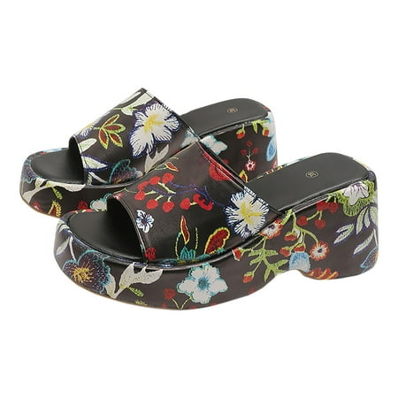 KIJBLAE Women s Slippers Clearance Plus-size Printed Floral Muffin Slippers With Platform Black 39 Lady Slippers Deals
KIJBLAE Women s Slippers Clearance Plus-size Printed Floral Muffin Slippers With Platform Black 39 Lady Slippers Deals
