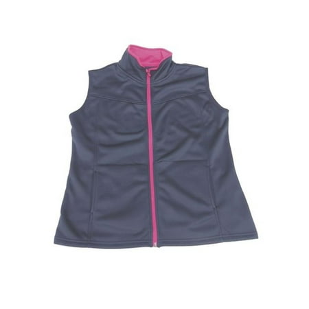 Weather Apparel 58028-051-XS Womens Poly-Spandex Vest, Extra Small - Navy with Pink