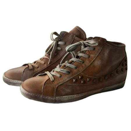 LIEBESKIND Women s Sand Ankle High Sneakers Brown 10.5