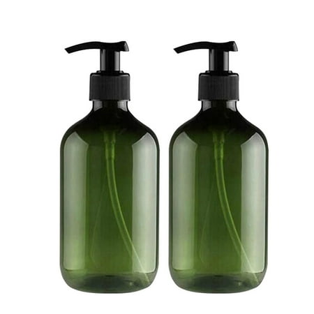pgeraug bottle 2pcs transparent pet bottles with black screw caps recyclable 500 ml bathroom products green
pgeraug bottle 2pcs transparent pet bottles with black screw caps recyclable 500 ml bathroom products green