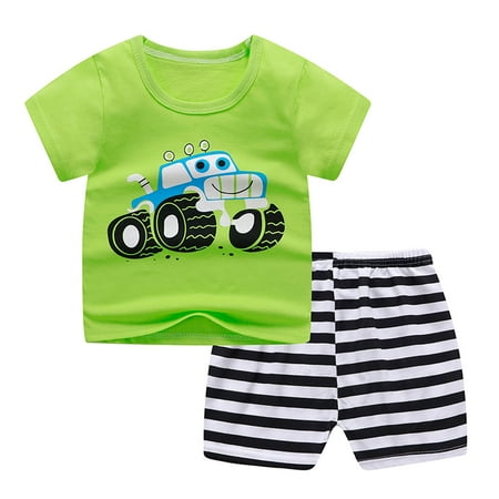 Summer Savings Clearance! 2023 TUOBARR Toddler Boy Clothes Toddler Boys Cartoon Print Pattern Short Sleeve Clothes Summer Two-piece Sute Green 100
Summer Savings Clearance! 2023 TUOBARR Toddler Boy Clothes Toddler Boys Cartoon Print Pattern Short Sleeve Clothes Summer Two-piece Sute Green 100