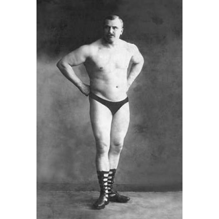 Bodybuilder with Hands on Hips Poster Print by Vintage Muscle Men