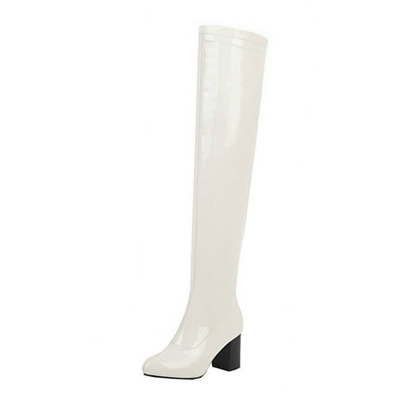 Sentuca Autumn And Winter Stretch Patent Leather Thin Thick High-heeled Women s Boots Candy Color Over-the-knee Boots
Sentuca Autumn And Winter Stretch Patent Leather Thin Thick High-heeled Women s Boots Candy Color Over-the-knee Boots