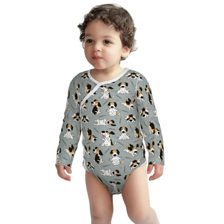 Fotbe Funny Beagle Active Dog Pattern Unisex-baby Long-sleeve Bodysuit Long Sleeve Bodysuits One-piece 100% Organic Cotton for Infant Baby Boys Unisex-3 Months
Fotbe Funny Beagle Active Dog Pattern Unisex-baby Long-sleeve Bodysuit Long Sleeve Bodysuits One-piece 100% Organic Cotton for Infant Baby Boys Unisex-3 Months