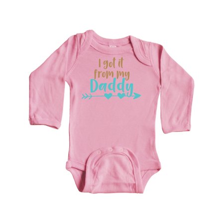 Inktastic I Got It From My Daddy Arrow Hearts - Blue Brown Gift Baby Boy or Baby Girl Long Sleeve Bodysuit
Inktastic I Got It From My Daddy Arrow Hearts - Blue Brown Gift Baby Boy or Baby Girl Long Sleeve Bodysuit