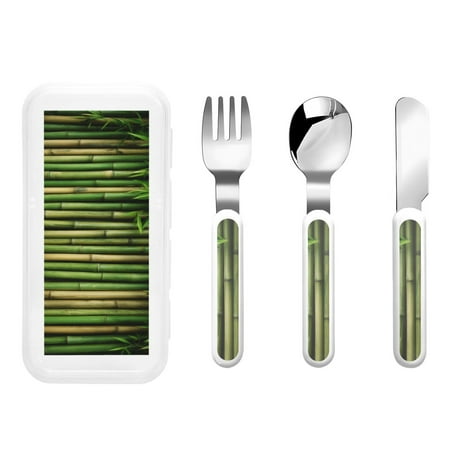 Easygdp Green Bamboo Fence1 3-Piece Flatware Set Kids Silverware Stainless Steel Toddler Kids Utensils Safe for Preschooler Children
Easygdp Green Bamboo Fence1 3-Piece Flatware Set Kids Silverware Stainless Steel Toddler Kids Utensils Safe for Preschooler Children