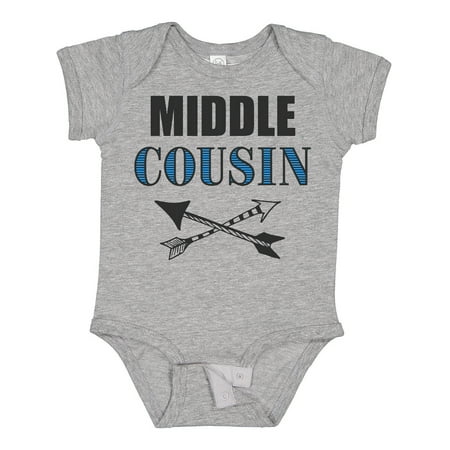 Inktastic Middle Cousin with Arrows Gift Baby Boy Bodysuit