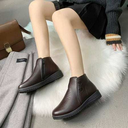 Tdoqot Womens Faux Fur Boots- Christmas Gifts Chunky Heel Low-heeled Warm Women s Ankle Boots Brown 39
Tdoqot Womens Faux Fur Boots- Christmas Gifts Chunky Heel Low-heeled Warm Women s Ankle Boots Brown 39