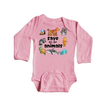 Inktastic Save All the Animals- Cute Gift Baby Boy or Baby Girl Long Sleeve Bodysuit
Inktastic Save All the Animals- Cute Gift Baby Boy or Baby Girl Long Sleeve Bodysuit