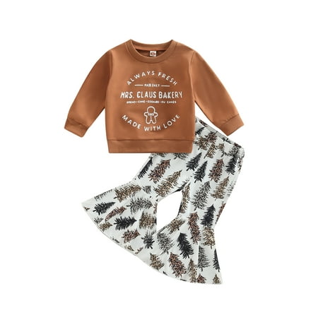 2Pcs Toddler Baby Girls Clothes Outfits Letter Print Long Sleeve Sweatshirt Tops + Casual Flare Pants Sets
2Pcs Toddler Baby Girls Clothes Outfits Letter Print Long Sleeve Sweatshirt Tops + Casual Flare Pants Sets