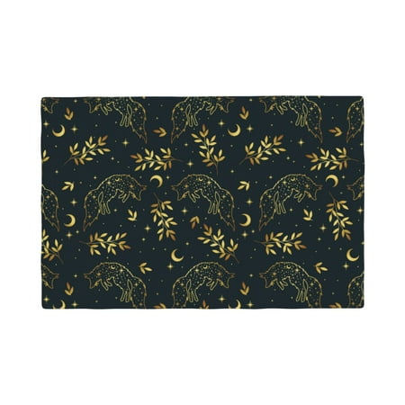 Placemats Set of 4 Golden line fox Heat Resistant Non - Slip Place mats Waterproof table mat for Kitchen Dining-6片装
Placemats Set of 4 Golden line fox Heat Resistant Non - Slip Place mats Waterproof table mat for Kitchen Dining-6片装