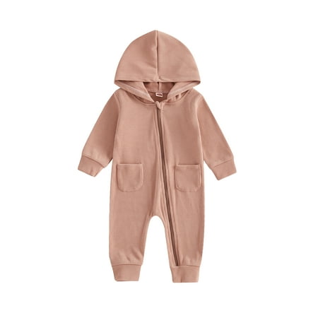 Bmnmsl Baby Jumpsuit Long Sleeve Hooded Solid Color Oblique Zipper Romper
Bmnmsl Baby Jumpsuit Long Sleeve Hooded Solid Color Oblique Zipper Romper