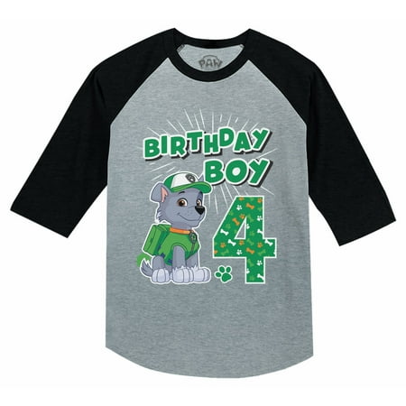 Paw Patrol Four Birthday Shirt Paw Patrol 4 Year Birthday Shirt Boy