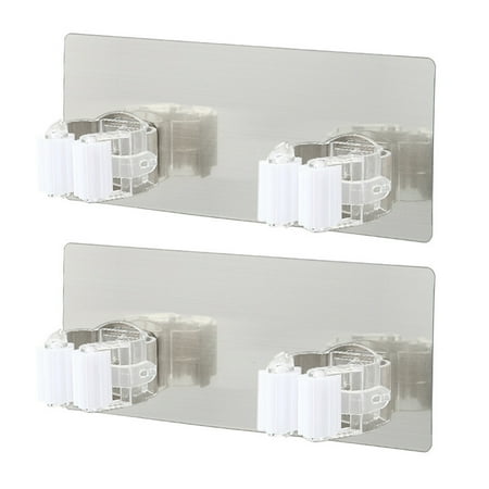 2pcs Mop Holder Home Balcony Wall Mounted Double Buckle Heavy Duty Self Adhesive 
2pcs Mop Holder Home Balcony Wall Mounted Double Buckle Heavy Duty Self Adhesive