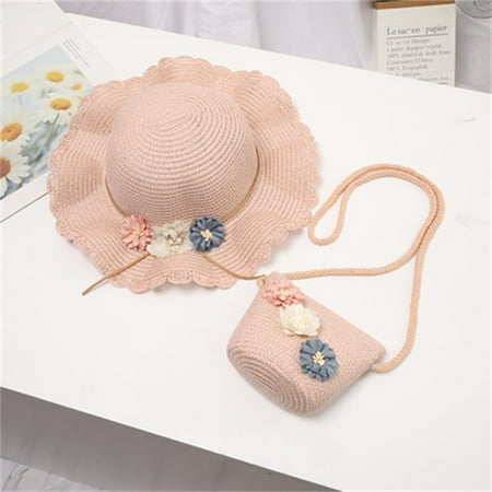 Hunpta Hats For Kids Children Girls Summer Flower Sunshade Hat Straw Beach Sun Hat + Straw Bag
Hunpta Hats For Kids Children Girls Summer Flower Sunshade Hat Straw Beach Sun Hat + Straw Bag