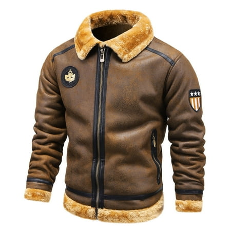 Cute Party Men s Winter Solid Color Plus Velvet Padded Uniform Collar Leather Jacket
Cute Party Men s Winter Solid Color Plus Velvet Padded Uniform Collar Leather Jacket