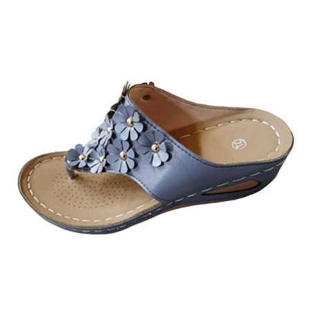 ZAROYEAX Ladies Solid Color Leather Flower Decoration Clip Toe Slope Heel Thick Sole Sandals
ZAROYEAX Ladies Solid Color Leather Flower Decoration Clip Toe Slope Heel Thick Sole Sandals