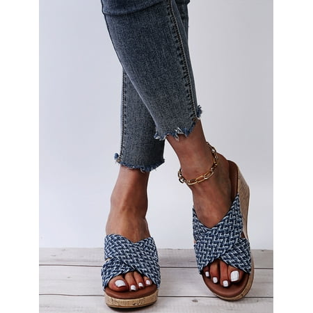 Yipa Women s Fashion Wedge Sandals Open Toe Espadrille Platform Sandals Summer Slip-on Heeled Sandals Slides
Yipa Women s Fashion Wedge Sandals Open Toe Espadrille Platform Sandals Summer Slip-on Heeled Sandals Slides