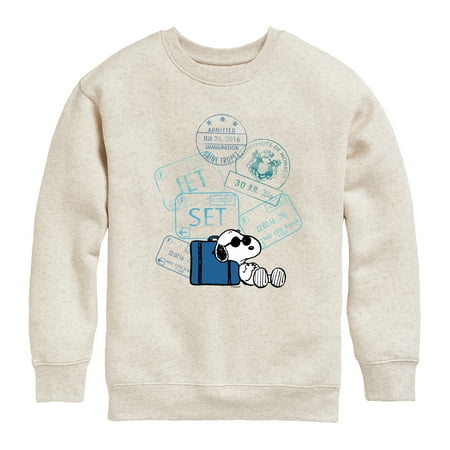 Peanuts - Summer Edition - Passport Stamps - Toddler & Youth Crewneck Fleece Sweatshirt
Peanuts - Summer Edition - Passport Stamps - Toddler & Youth Crewneck Fleece Sweatshirt