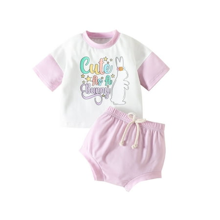 Toddler Girls Easter Short Sleeve Casual Cartoon Rabbit Printed Lovely T-Shirt Tops Shorts Outfits Baby Outwear
Toddler Girls Easter Short Sleeve Casual Cartoon Rabbit Printed Lovely T-Shirt Tops Shorts Outfits Baby Outwear