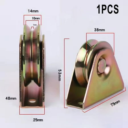 1PCS V-Groove Track Wheel 40/50mm Heavy Duty Sliding Gate Roller with Bracket
